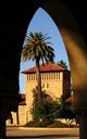 Looking through an arch, Stanford University.